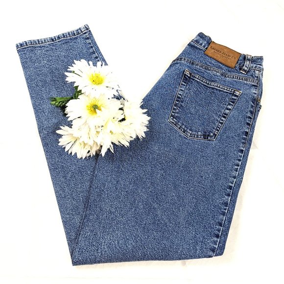 Lauren Jeans Company 90s High Rise Mom Jeans SZ 6